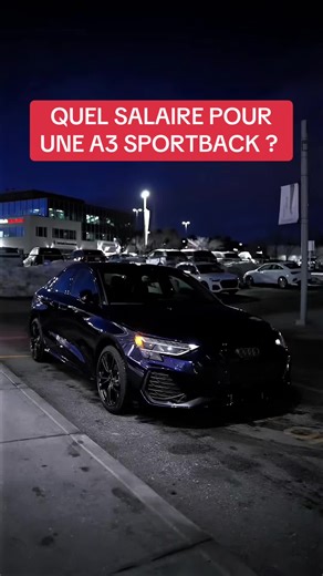 Quel salaire pour une Audi A3 Sportback ?