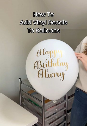 DIY Custom Birthday Balloons with Vinyl Decals