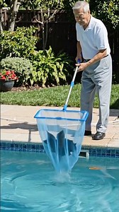 The Old man Clean The pool