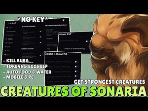 Creatures Of Sonaria Script *NO KEY* | Auto Farm Kills, Kill Aura, Player ESP...