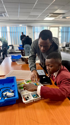 Robotic lessons for our tech students at the @safaricomplc_ #digitalliteracy | Crossing Thresholds