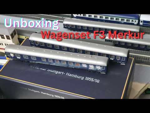 Unboxing Hobbytrain Wagenset F3 Merkur H43031 AC