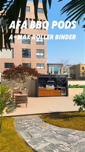 Ningbo AFA Kitchen & Bath Co., Ltd. on Instagram: "A-Max, roller binder in motion. Slide open. Cook. Close. Built for smooth daily use under a pergola or roof. #BBQPod #OutdoorKitchen #OutdoorLiving #LuxuryOutdoors #AMax AFAStainless"