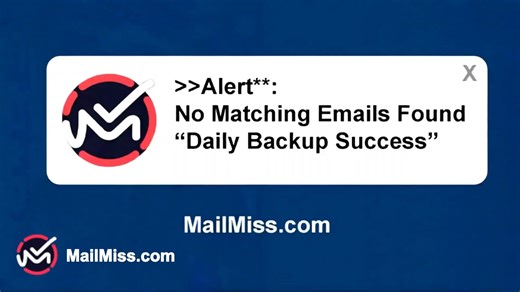 Tired of important emails getting lost in the noise? MailMiss alerts you if a critical email doesn't arrive. Stay on top of your inbox and avoid costly mistakes! Activate your free account now at mailmiss.com | MailMiss