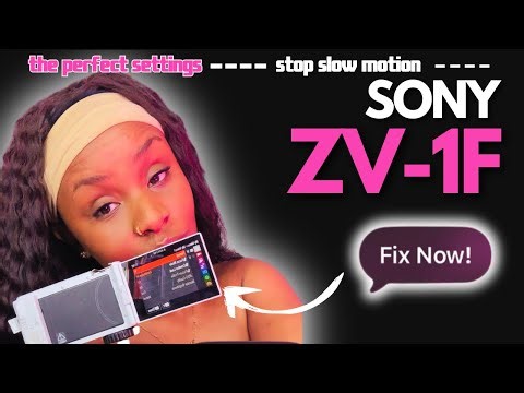 SETTINGS FOR SONY ZV1F QUALITY (beginners vlogger guide )