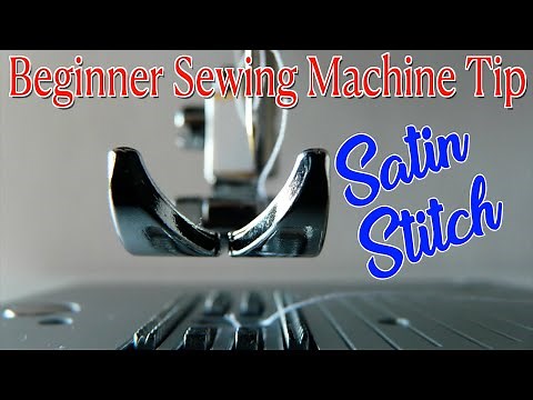Beginner Sewing Machine Tip | Satin Stitch | The Sewing Room Channel