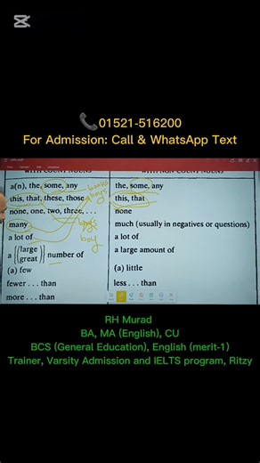 26 reactions | #Determiners #Englishgr#englishgrammar #englishgrammartips | RH Murad Sir | Facebook