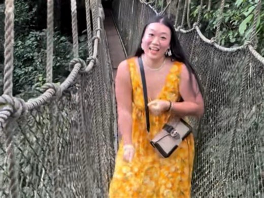 在加纳，这样的热带雨林吊桥，我们走了七个！从一开始小心翼翼挪，到后来终于练成在吊桥上跳Azonto 💃🏻😂