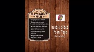 PLAYGROUND RULES，playground signs,kids,children adult Safety Traffic Sign,12 x 18 Inches Metal Reflective Sturdy Rust Aluminum Weatherproof Easy to Install Outdoor，2 Pack