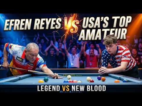 The Magician EFREN REYES vs Top USA Amateur – Amazing Shot!