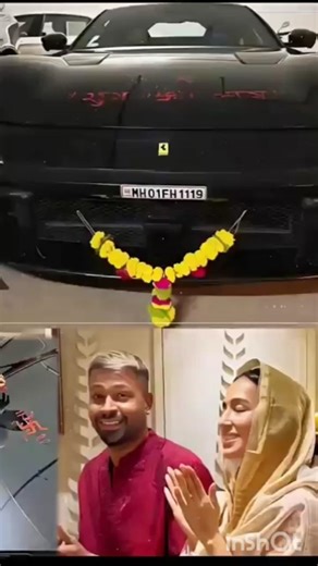 Hardik Pandya Ki New Ferrari Car Ka Number Plate Sab Car se Diffrent Kyu Hai ? #shorts