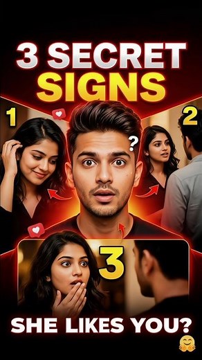 3 Signs Someone Likes You 😏 (Psychology Trick)| #shorts #psychology #crush #attraction