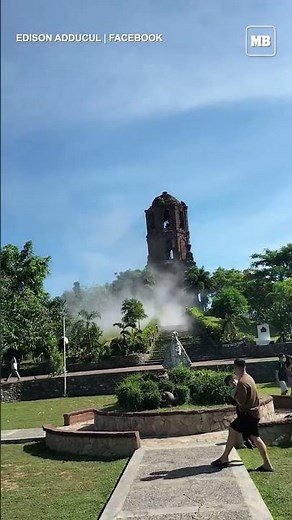 Bantay Bell Tower in Bantay, Ilocos Sur collapsed