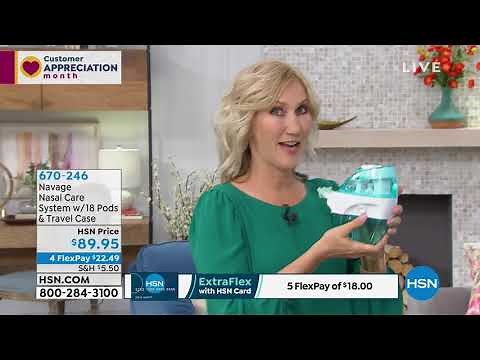 Navage Nasal Care System with 18 SaltPods, Caddy Trave...