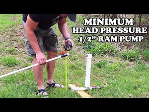 Ram Pump Absolute Minimum Head Pressure