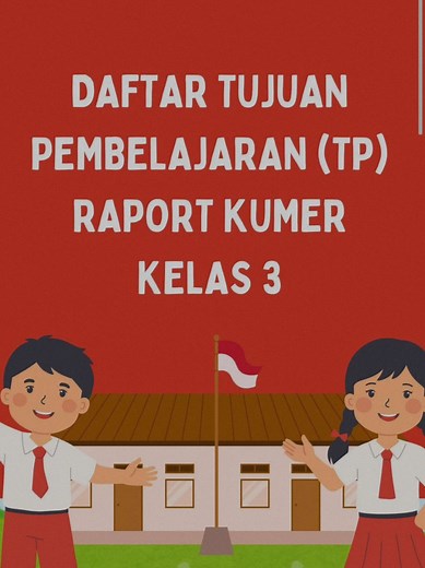 Tujuan Pembelajaran dan Lingkup Materi Kelas 3