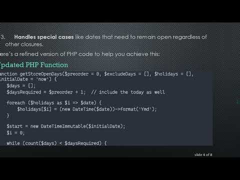 How to Exclude Holidays and Days Off from a Date Range in PHP