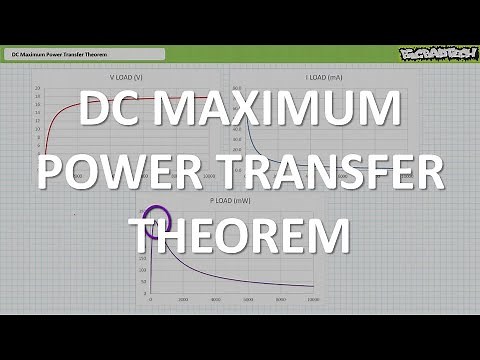 DC Maximum Power Transfer Theorem (Full Lecture)