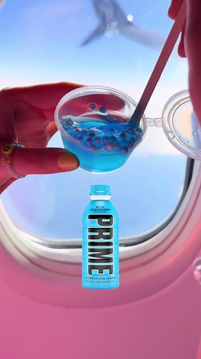 I Made the World’s FIRST NO GLUE SLIME on an AIRPLANE! 😱✈️🌎 #slime #slimeasmr #squishy #fypage #trending