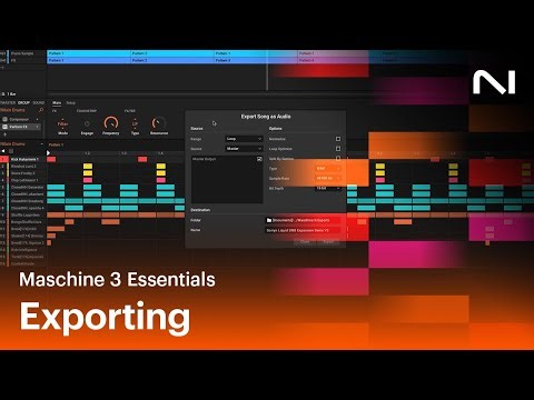 How to export from Maschine 3 | Native Instruments
