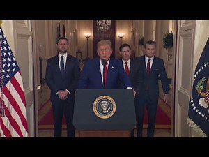 Watch President Donald Trump’s address on the U.S. bombing of Iran