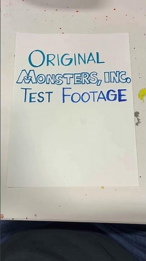 Original Monsters, Inc. Test Footage Logo with Markers #monstersinc #earlytests