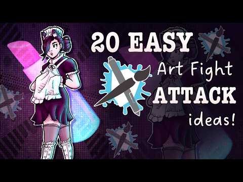 20 Quick & Simple ArtFight Attack Ideas! 💕 | Fast, Easy & Avoid Burnout! Speedpaint