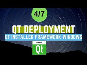 Qt Installer Framework - Windows | Qt Deployment (4/7)