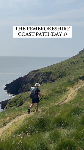 (Day 2) Hiking 186 miles along The Pembrokshire Coast Path - Wales 🏴󠁧󠁢󠁷󠁬󠁳󠁿 #hiking #wales #pembrokshire #thruhike | Sam Culley
