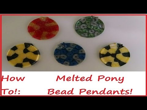 TUTORIAL!: Melted Pony Bead Pendants! | Sewing Nerd!