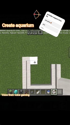 #create aquarium in Minecraft) voice from voice gaming
