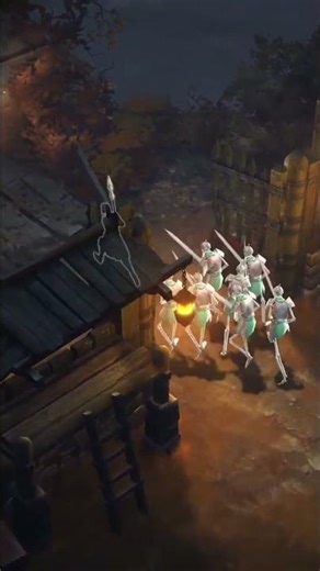 Dungeon Battle: Skeletons & Skill Unlock! Party Time After? #shorts