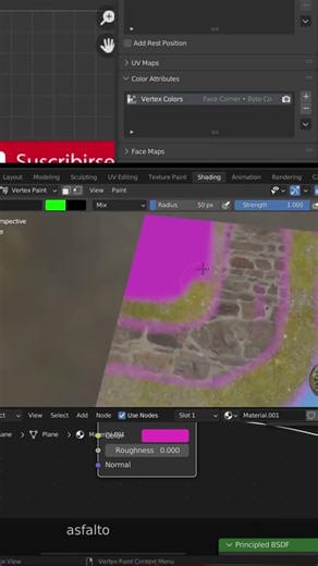 Pt.8 Pintado de Vertex Colors en Blender #short #shorts #3d #vertex #color