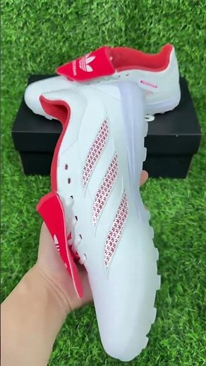 Adidas Predator 26 Elite Fold-Over Tongue TF Artificial Turf Soccer Shoes - White/Cloud White/Solar