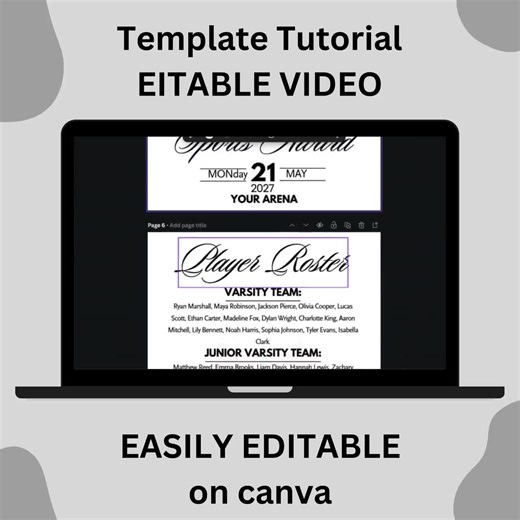 Sports Award Banquet Program Template, Athletic Banquet Program, Sports Banquet Program, Baseball Softball Pamphlet Template, Folded Booklet - Etsy UK