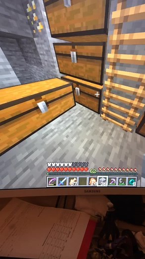 Exploring Minecraft: Saddle with Chest and Mending Books