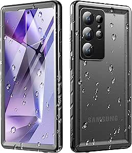 Cozycase for Samsung Galaxy S23 Ultra Waterproof Case - 360 Heavy Duty Full Body Protection/Shockproof/Dustproof/Double/Front and Back/IP68/S 23 Ultra Protective Case with Screen/Camera Protector Slim