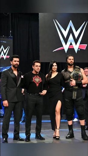 Bollywood Actors and Roman reigns dancing on wwe stage #shorts
