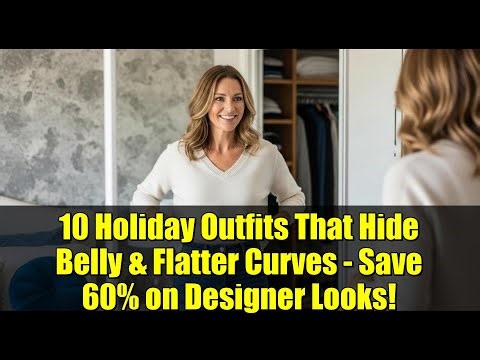 10 Holiday Outfits That Hide Belly & Flatter Curves - Save 60% on Designer Looks!