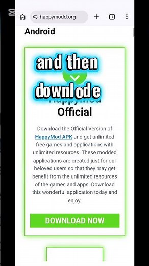 how to downlode happymod easily on mobile