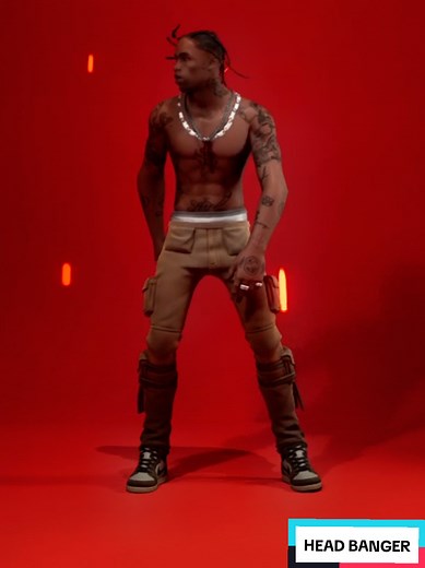 Emote 'Head Banger' de Travis Scott en Fortnite