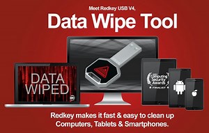 Redkey USB V4 permanently wipes your device ready for resale