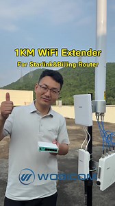 1KM WiFi6 Extender for Starlink & Billing Router