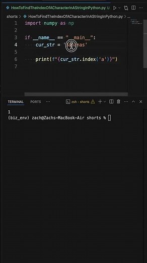 How To Find The Index Of A Character In A String In Python