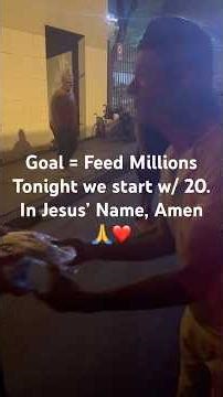 Feeding Homeless in Downtown Las Vegas. #jesussaves