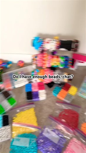 I don’t think I have enough beads /j #kandi #ponybeads #hobby #joke #fypシ #hashtag #subscribe #like