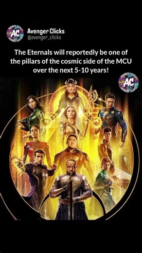 The Eternals will reportedly lead the MCU cosmic side next! 🌌🛸 #Eternals #MCU #Marvel #Shorts
