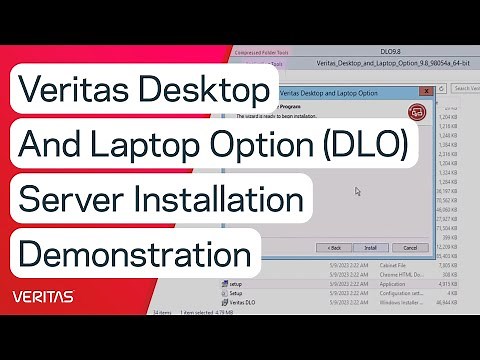 Veritas Desktop and Laptop Option (DLO) Server Installation Demonstration