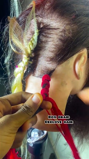 EASIEST BOX BRAIDS BRAIDING TUTORIAL #viral #braiding #tutorial