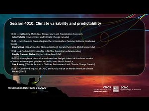 4010 - Climate variability and predictability